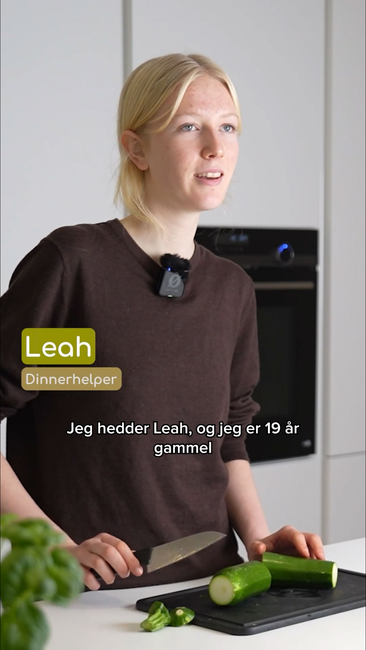 Leah, DinnerHelper hos DinnerHelp