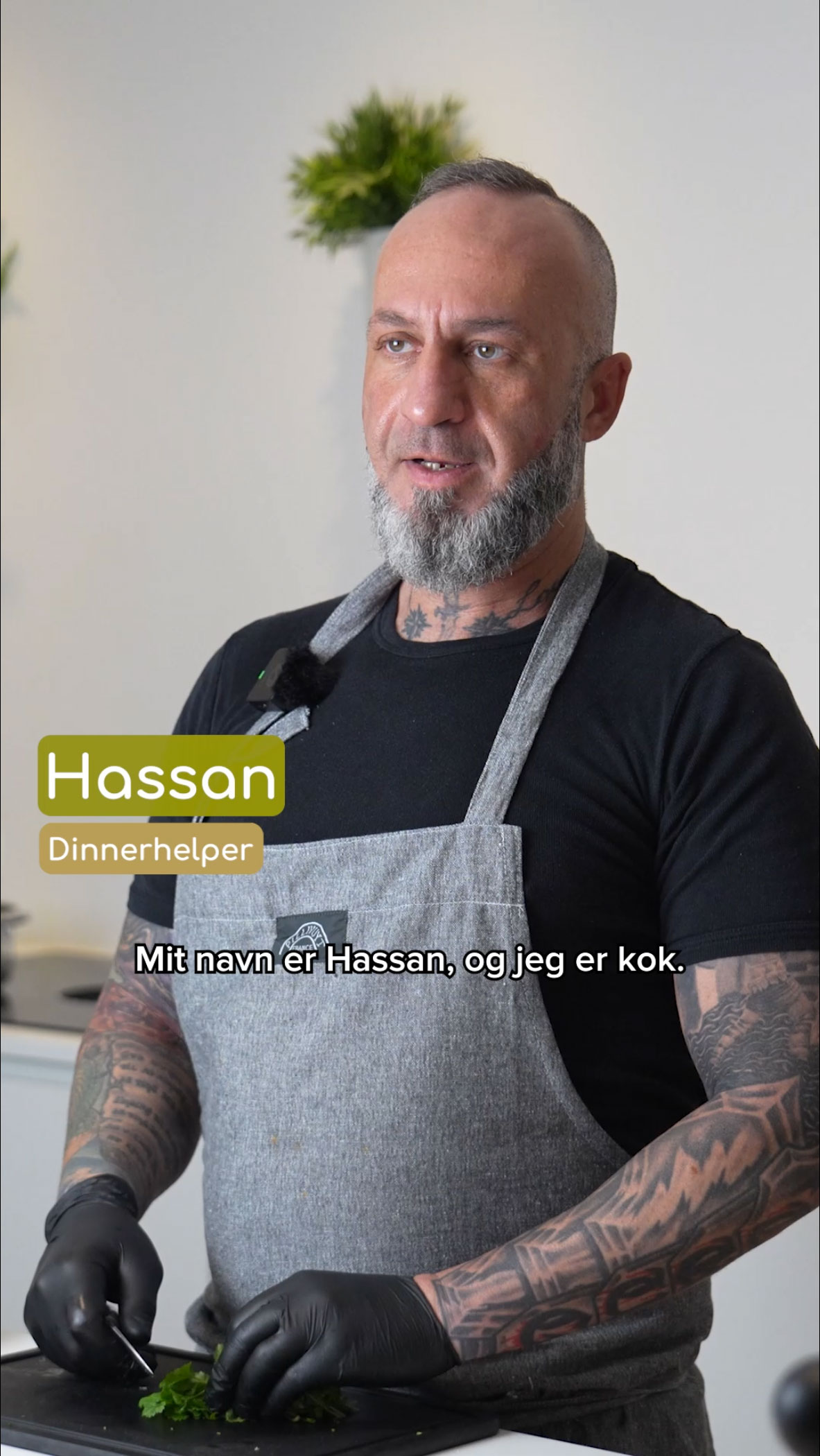 Hassan, DinnerHelper hos DinnerHelp